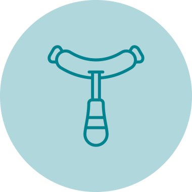 sosis simgesi vektör illüstrasyonu