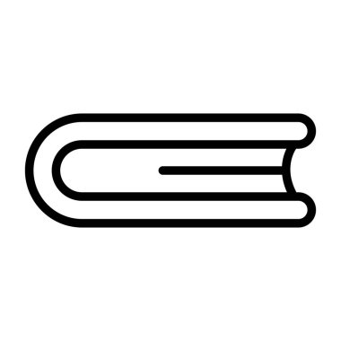 Kapalı Kitap. simge vektör illüstrasyonu