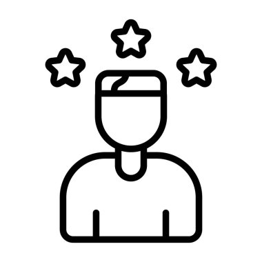 kullanıcı deneyimi simgesi vektör illüstrasyonu 