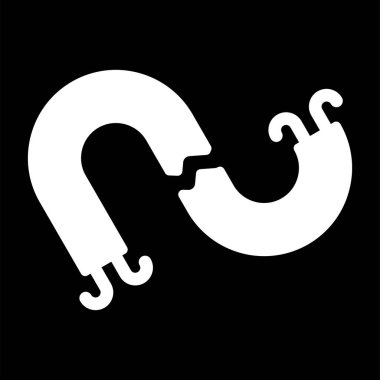 Kırık Kablo web simgesi, basit illüstrasyon 