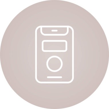 akıllı telefon simgesi, vektör illüstrasyonu basit tasarım