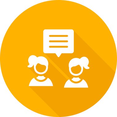 Tartışın. Web simgesi vektör illüstrasyonu