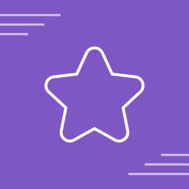 yıldız simgesi, vektör çizimi