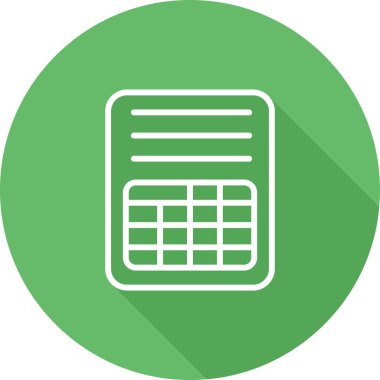 Hesap cetveli simgesi. Belge fatura çizgisi simgesi, taslak vektör işareti, beyaz üzerine izole edilmiş doğrusal resim. Sembol, logo çizimi. Düzenlenebilir felç. Piksel mükemmel vektör grafikleri