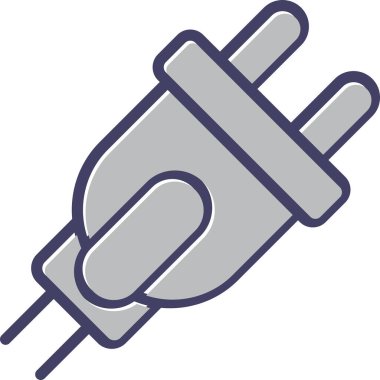 elektrik dolgu simgesi web illüstrasyonu