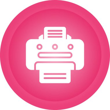 Yazıcı. Web simgesi basit illüstrasyon