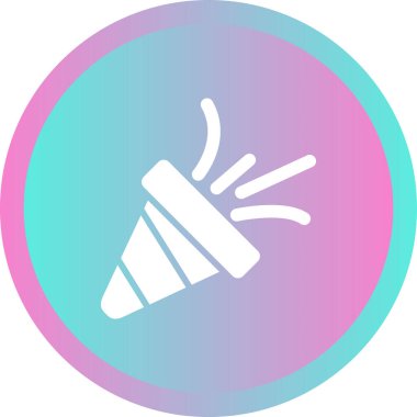 Modern Konfeti simgesinin vektör çizimi    