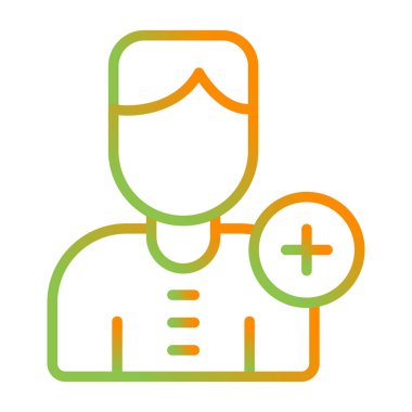 doktor simgesi, vektör illüstrasyonu basit tasarım