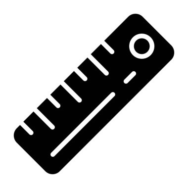 Cetvel web simgesi, vektör çizim