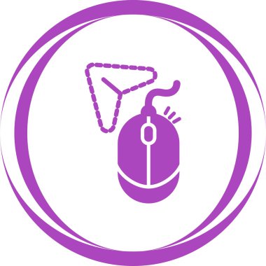 Beyaz Arkaplanda İmleç Simgesi İzole Edildi 