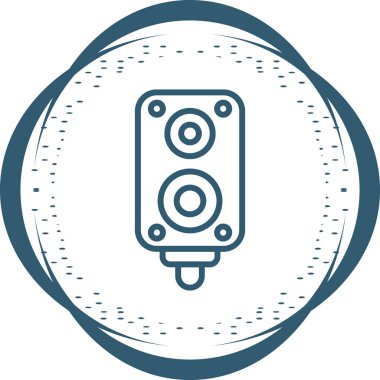 hoparlör simgesi, vektör illüstrasyonu basit tasarım