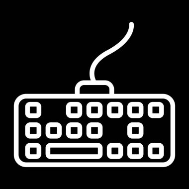 Klavye. Web simgesi basit tasarım