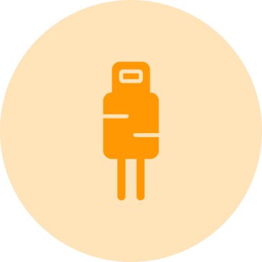 Kablo web simgesi, vektör çizim