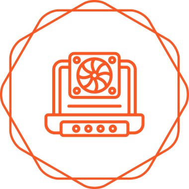 dizüstü bilgisayar simgesi, vektör illüstrasyonu basit tasarım