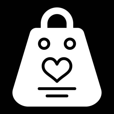 Alışveriş çantası simgesini, basit vektör çizim