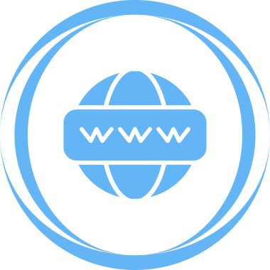 dünya çapında web simgesi vektör illüstrasyonu