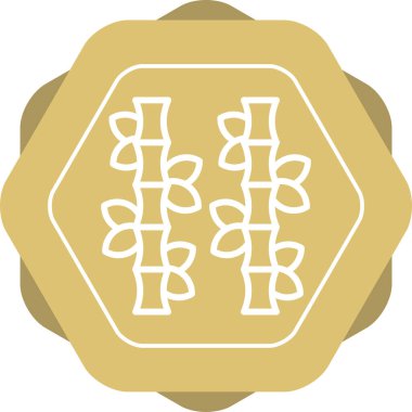 Bambu, ağ basit illüstrasyon