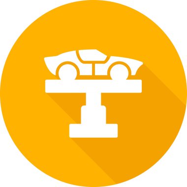 Araba Kaldırıcı simgesinin vektör illüstrasyonu         