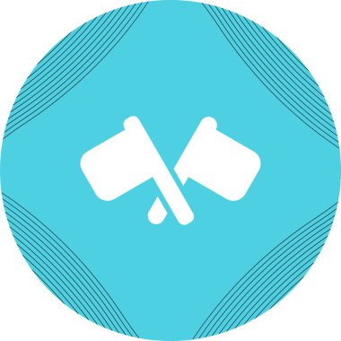 Sinyal Bayrakları simgesinin vektör çizimi