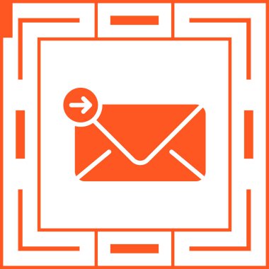 posta simgesi, vektör illüstrasyonu basit tasarım gönder