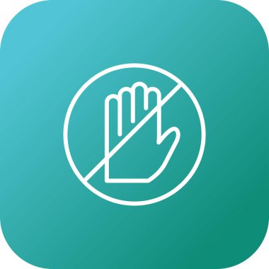 Kısıtlama web simgesi vektör illüstrasyonu 