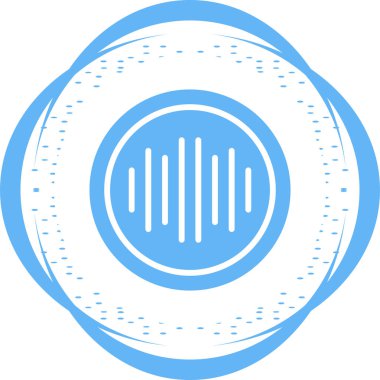 Ses Spektrumu simgesi, vektör illüstrasyonu 