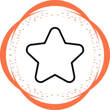 yıldız simgesi, vektör çizimi