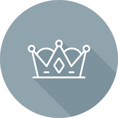 Taç web simge vektör çizim