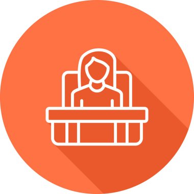 Yönetici seo modern simgesinin vektör illüstrasyonu