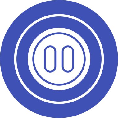 Duraklat düğmesine simge vektör çizim