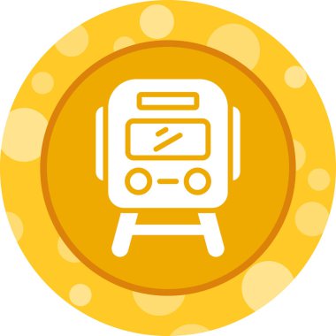 tren. Web simgesi basit illüstrasyon