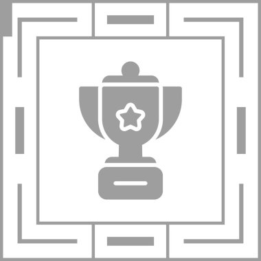 kupa web simgesi vektör illüstrasyonu 