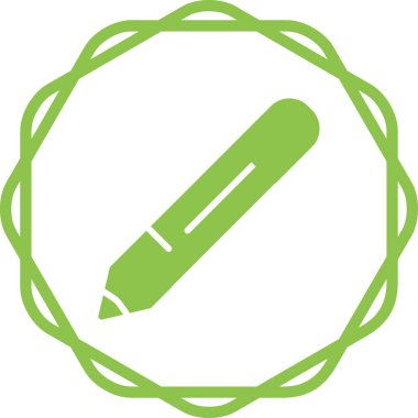 Kalem. Web simgesi basit tasarım