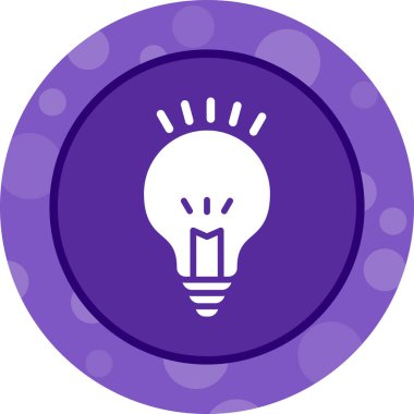 ampul simgesi, vektör illüstrasyonu basit tasarım