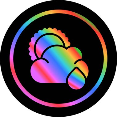 cloud web icon simple illustration