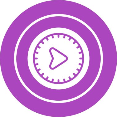 Doğu yönü web illüstrasyonlu pusula simgesi