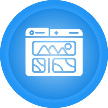 Görüntüler. Web simgesi basit illüstrasyon