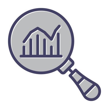 Stats icon, vector illustration simple design