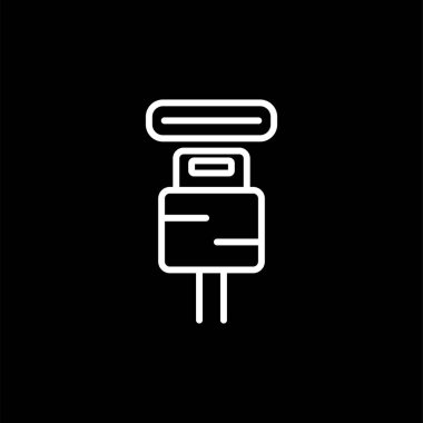 elektrik dolgu simgesi web illüstrasyonu