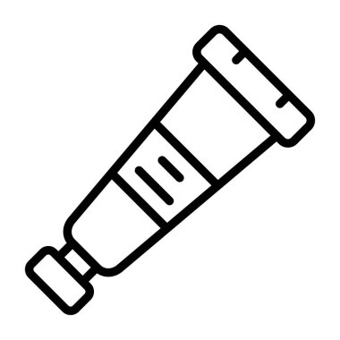 Diş macunu simgesi, vektör illüstrasyonu basit tasarım