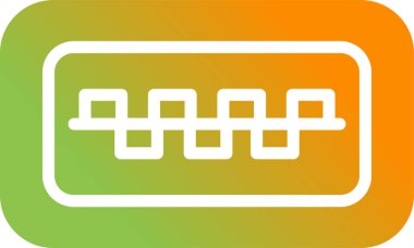 usb simgesi, vektör illüstrasyonu basit tasarım