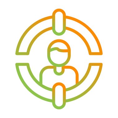 Müşteri Segmentasyon simgesinin vektör illüstrasyonu