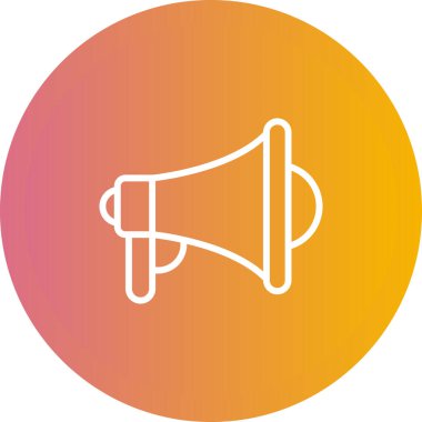 Moda tarzında konuşmacı simgesi. Megafon.