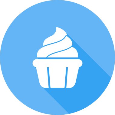 cupcake, web simgesi basit illüstrasyon