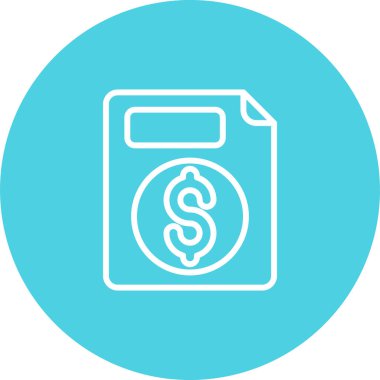 belge web simgesi vektör illüstrasyonu