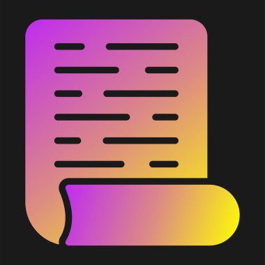 Curl simgesi ile Sayfanın vektör simgesi 