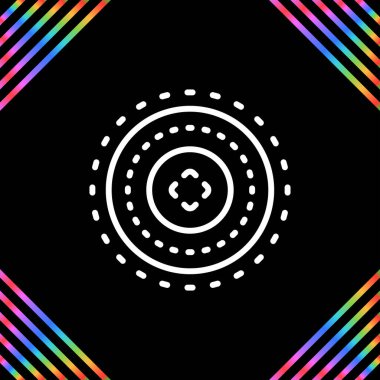 Hedef simgenin vektör illüstrasyonu 