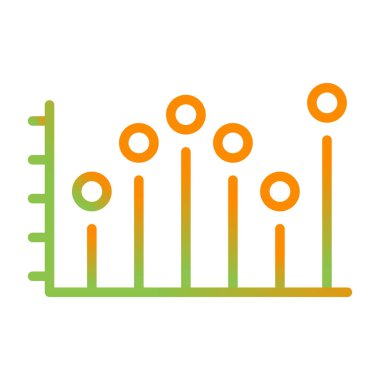 Stats icon, vector illustration simple design
