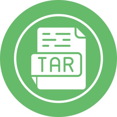 tar dosya biçimi vektör illüstrasyonu