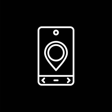 Konum simgesinin vektör illüstrasyonu